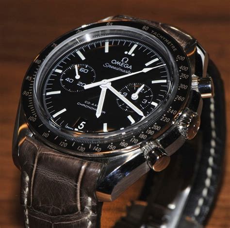 omega speedmaster alligator strap.